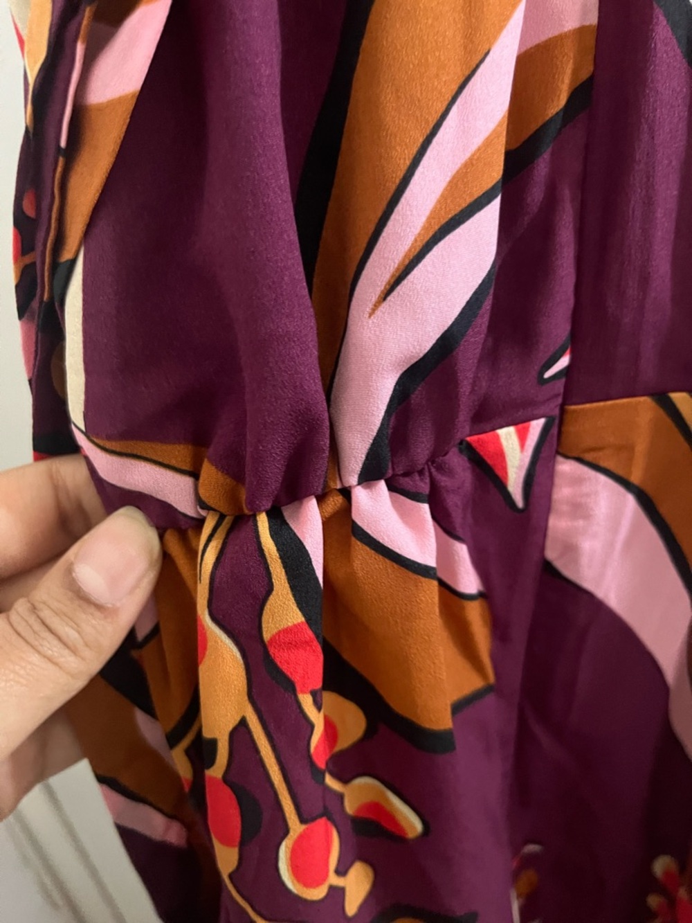 Sam Edelman Plum Floral & Abstract Print Sleeveless Maxi Dress - Picture 6 of 10